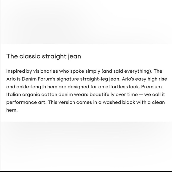 Aritzia Denim Forum Arlo High Rise Straight Jeans - Picture 11 of 13